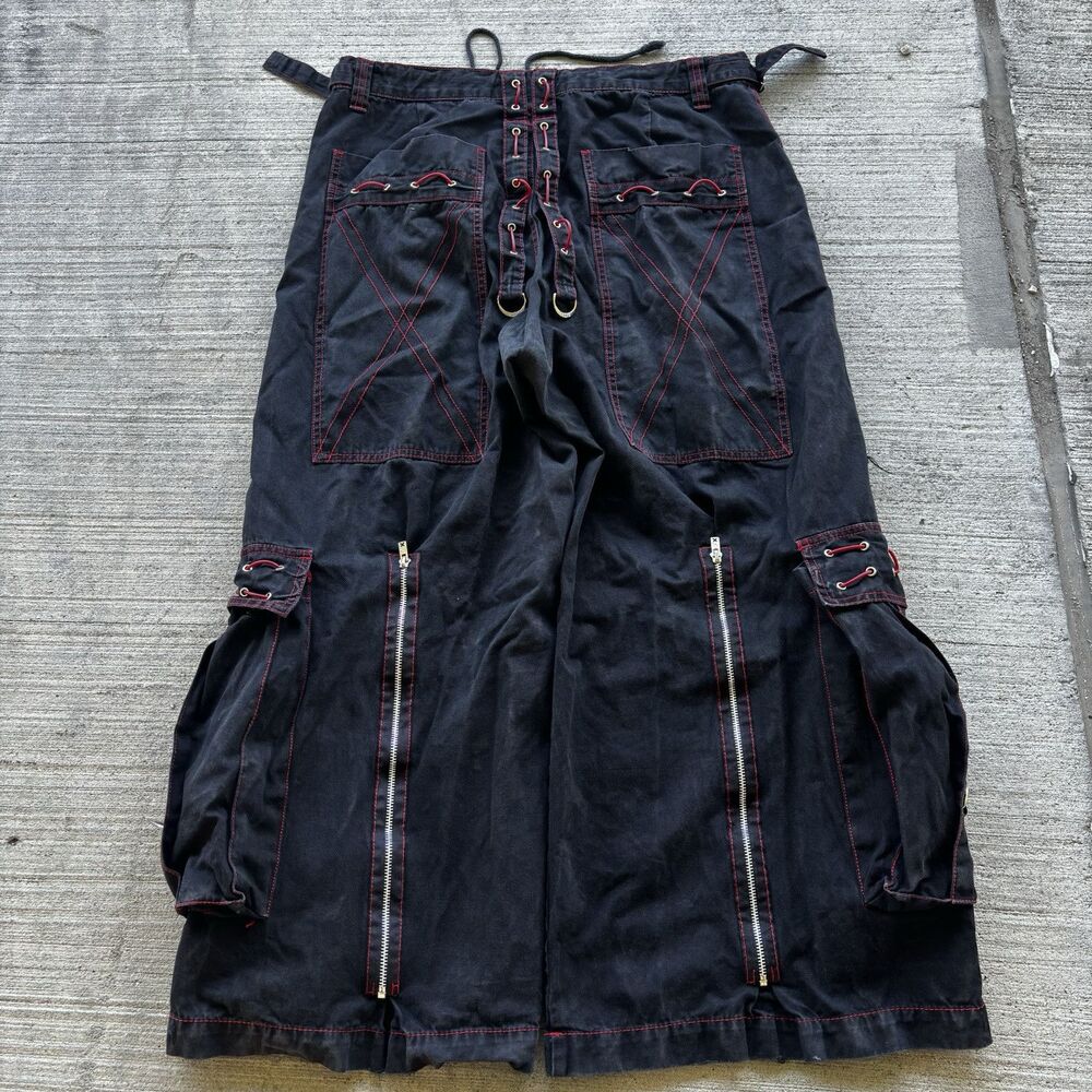 Vintage Rave Tripp NYC Wide-Leg Grunge Emo Skater Pants - Picture 2 of 5